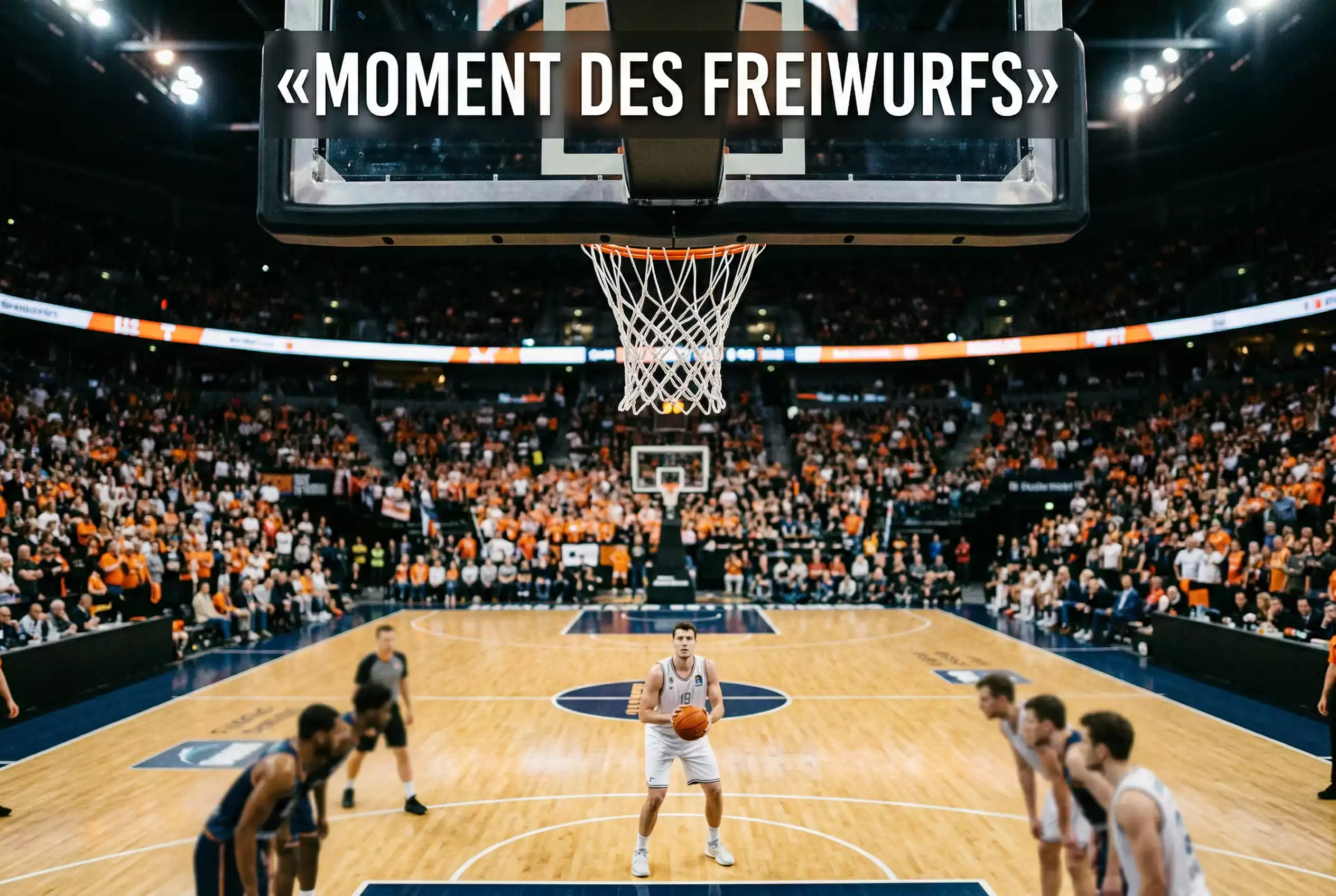 Heimvorteil im Basketball – volle Basketballarena mit jubelnden Fans